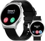 ساعة موتورولا موتو 120 - ساعة ذكية ممتازة مع شاشة AMOLED، بطارية لمدة 10 أيام، تتبع معدل ضربات القلب والتشبع بالأكسجين، مراقبة الصحة واللياقة البدنية، متوافق مع Android و iPhone - فضي | HR & SpO2، نظام تحديد المواقع العالمي (GPS)، مكالمات بلوتوث، 100 وضع رياضي، IP68