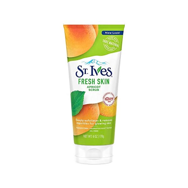St. Ives Fresh Skin Invigorating Apricot Scrub 6 Oz (2 Pack) by St. Ives