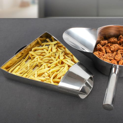 Pala para patatas fritas de acero ideal para servir snacks en casa 6