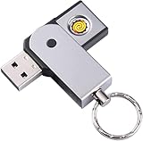 Anfurt ライター USB式 電子ライター 給電式 小型 ガスオイル不要 繰り返し使用 軽量持ち運び便利 防風 薄型 点火用 プレゼント 防災グッズ (1)