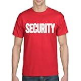 fresh tees Security Shirt 2 Sided Front Back Print | Event Safety Guard Staff Tee | Graphic T-Shirt for Men