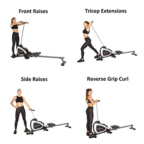 FITNESS REALITY 1000 PLUS Bluetooth Magnetic Rower Positions