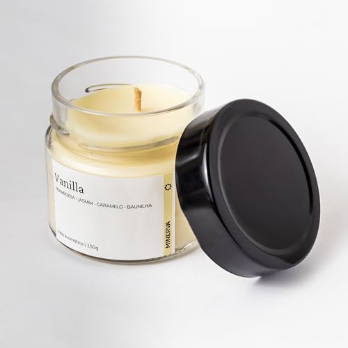 MINERVA - Vela Aromatica Perfumada Aroma de VANILLA BAUNILHA - 150g
