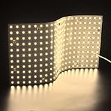 SUNRAE LED 4 Pack Soft LED Backlight Sheet 28W 3000K Warm White Color Backlit Flexible cuttable 19X9.5 inch for Translucent countertop Indoor