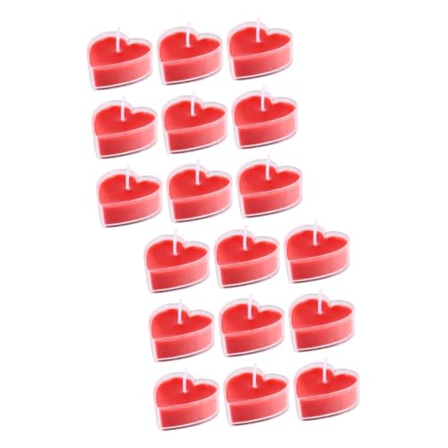 Mobestech 18pezzi Candele Aromatiche Forma Di Cuore Per Matrimonio Senza Fumi Profumo Di Piante e Decorazione Per Eventi Romantici e Segnaposto