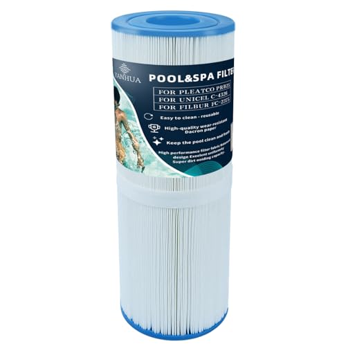 YANHUA Filtre Spa pour PRB25-IN, Unicel C-4326, Filbur FC-2375, Waterway 817-5000, Dynamic RDC-25, Filtre Spa 12,7 x 33 cm (PRB25-1PCS)