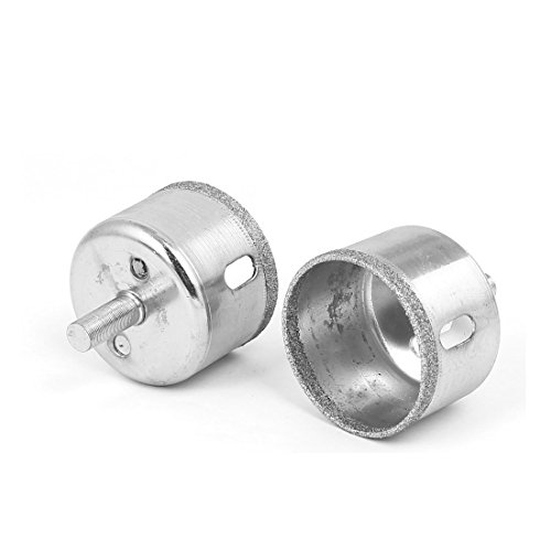 Aexit 8mmx20mm Shank Hole Saws & Accessories 45mm Dia Diamond Coated Hole Saw Drill Bit 3pcs for Hole Saw Sets Glass Tile