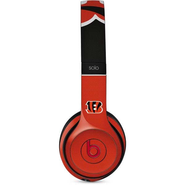 Skinit Decal Audio Skin Compatible with Beats Solo 3 Wireless - Officially Licensed NFL Cincinnati Bengals Zone Block Design