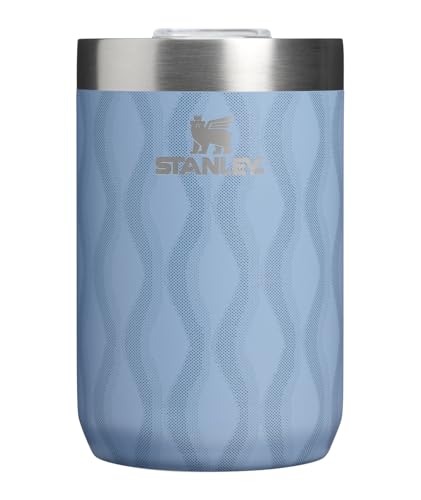 Image of STANLEY Everyday Camp Cup 12 oz | Drink Through Lid | Cup for Coffee, Tea and Drinks | Insulated Stainless Steel | BPA-Free | Slate Blue Drift