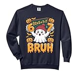 67 Teacher Halloween Ghost Six Seven Meme Math Humor Ghost Comfort Colors Adult Sweatshirt