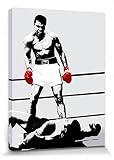 Muhammad Ali 1art1 Poster Die Boxhandschuhe des Siegers Bilder Leinwand-Bild Auf Keilrahmen | XXL-Wandbild Poster Kunstdruck Als Leinwandbild 40x30 cm
