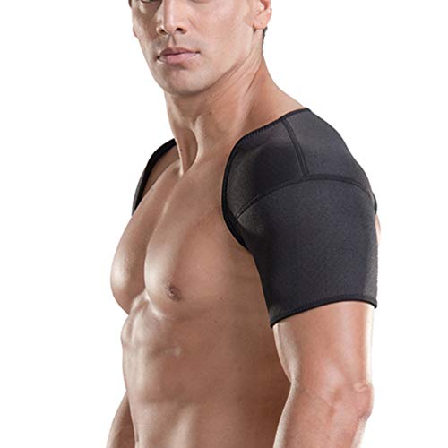 Exceart Schulter Stütze Sport Gewichtheben Schulterbandage atmungsaktiv Schulter Haltung Korrektur Gürtel Schulterwärmer für Fraktur Verstauchungen Damen Herren Schulterbreite Größe L