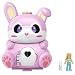 Polly Pocket- Cofanetto Flip Coniglio con Micro Bambola Polly e Coniglietto, Giocattolo per Bambini 4+Anni, GTM60