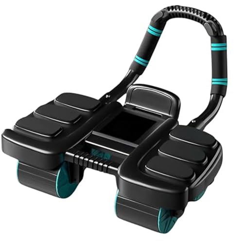 Entrenador abdominal de rebote automático y 4 ruedas, equipo de entrenamiento para el core