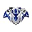 037 Blue White