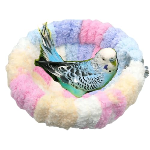 Copfeu Bird Nest for All Seasons, Bird Cage Nest for Parrot, Parakeets, Lovebirds, Cockatiels, Budgies, Conures, Quaker, Small and Medium Birds (Small,Colorful)