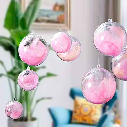 Tkejzu Clear Fillable Ornaments Ball Transparent Plastic Craft Ornament Balls For Christmas Wedding Holiday Party Home Decor Diy Art And Craft Supplies Pack Of 10 (60Mm) #TOP6