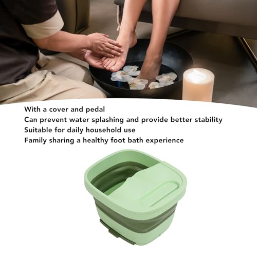 Spa de Pies Plegable Portátil con Masaje y Tapa miniatura 2