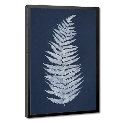 Toile fougères indigo pour créer une ambiance zen dans votre chambre