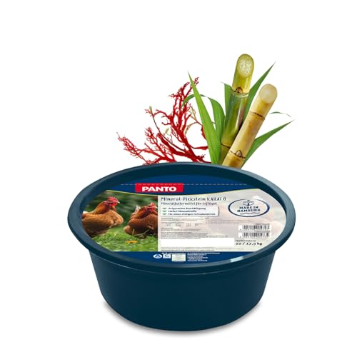 PANTO Mineral Pickstein für Hühner 10kg Karat Ö Pickschale mit wichtigen Spurenelementen und Mineralien für Geflügel Futterergänzung für Hühner
