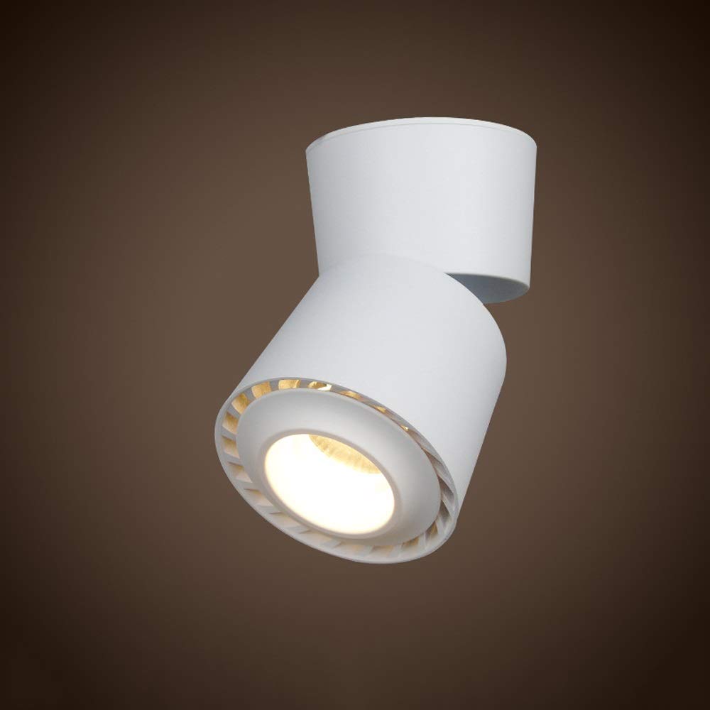 Foco empotrable pequeño, enfocado, Redondo, de 3 W, 7 W y 12 W, sin luz estroboscópica, luz LED integrada de 3000 K.