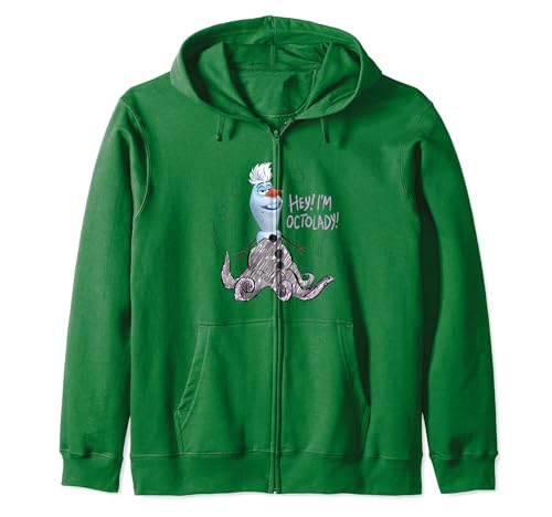 Sweat Frozen Olaf Hey I'm Octolady contre le froid avec capuche et zip