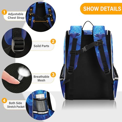 Mochila de viaje infantil para excursiones con estampado de león 2