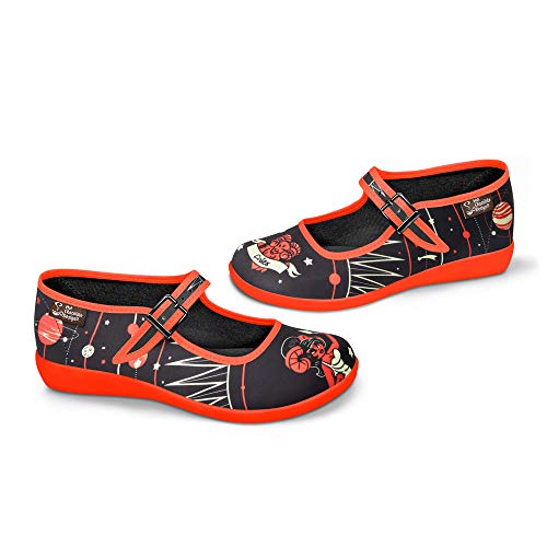 Image of Hot Chocolate Design Chocolaticas Funky Ballerina Mary Jane for Women, Aries, 7 Women