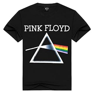 NMNMNM Pink Floyd Dark Side of The Moon Prism T-Shirt Délavé À l’acide Noir , Digital Rock T-Shirt À Manches Courtes… - Les Beatles, Paul McCartney, John Lennon, RIngo Starr, George Harrison