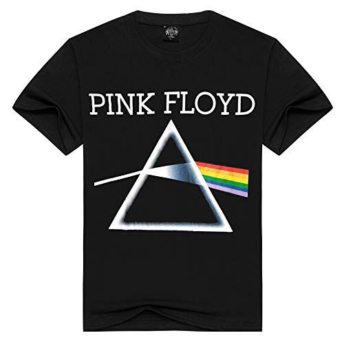 NMNMNM Pink Floyd Dark Side of The Moon Prism T-Shirt Délavé À l’acide Noir , Digital Rock T-Shirt À Manches Courtes… - Les Beatles, Paul McCartney, John Lennon, RIngo Starr, George Harrison NMNMNM Pink Floyd Dark Side of The Moon Prism T-Shirt Délavé À l'acide Noir , Digital Rock T-Shirt À Manches Courtes…