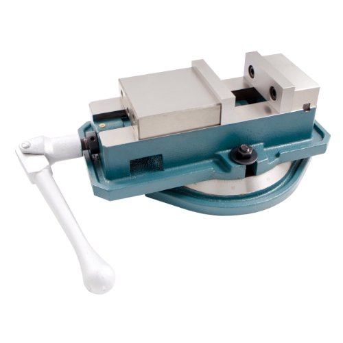 HHIP 3900-2205 Ultra Series Angle Tight, Positive Lock Milling Vise with Swivel Base, 5