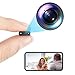 Tangxi Piccola Telecamera WiFi Wireless, Telecamere di Sicurezza Spia Nascoste HD 1080P, Mini Telecamera per Bambini per Cani e Animali con Visione Notturna, Rilevamento del Corpo