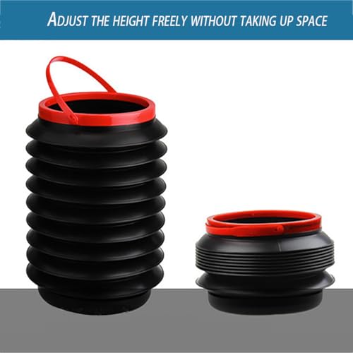 Image of Pop-Up Trash Can, 10 x 6 inches, 1.5 Gallon, Car Trash Can for Cute, Trash Bag Bin Hanging Waterproof Automotive Car Garbage Cans
