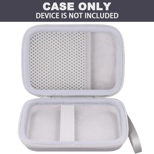 Flaxune Robuste Transporttasche für den Liene 2x3 Zoll Mini-Sofortbild-Fotodrucker (tragbar, Farb- und Schwarzweißdruck), Perlweißes Gehäuse