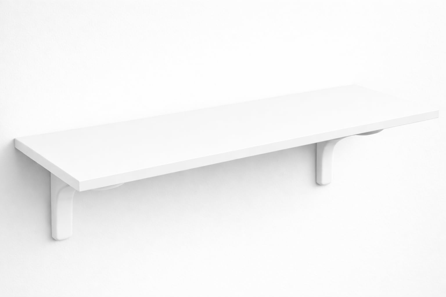 Calandrelli Półka ścienna 90x50 cm ze wspornikami, biały