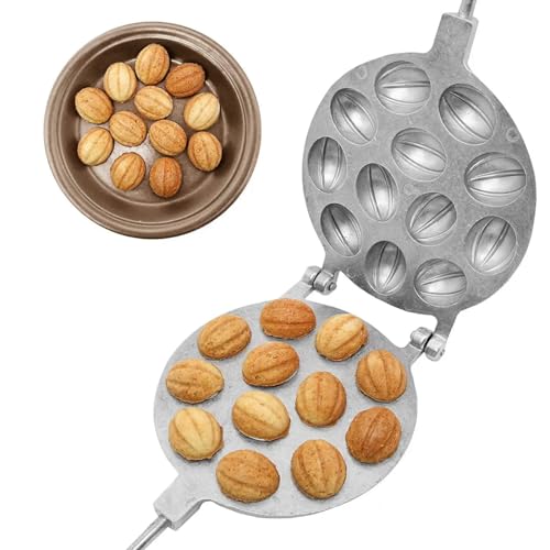 Oreshnitsa Walnut Cookie Mold Maker - 12 Oreshki Molds - Nut Cookies Maker