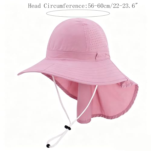 Sombrero de mujer con protector de cuello y ala ancha miniatura 4