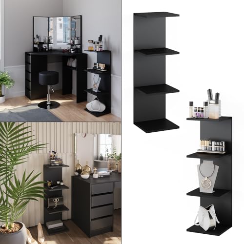 Vicco Scaffale A Muro Nero 30 X 95 Cm - 8