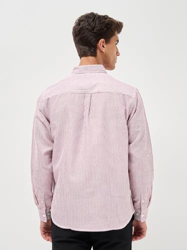 Image of Urbano Fashion Men's Cotton Full Sleeve Regular Fit Casual Striped Shirt