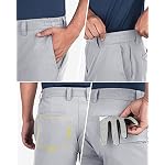 Herren Golf Shorts Stretch Bermuda Shorts UPF 50+ Leichte Kurze Golfhose Chino Shorts Summer Shorts mit 3 Tee-Halter & 4 Taschen 23 cm für Golfen – Bild 3