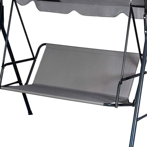 Ersatz-Schaukelsitzbezug, 600D Oxford 2-3 Sitzfläche BankAbdeckung Faltbarer Cushion Reißfest Sitzbezüge Wetterbeständig Wasserdichtes Sonnenschutz, fAußenbereich Terrassen Hof (148*50*50cm,Gray)