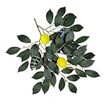 DOITOOL Hängende Pflanzendekoration Zitronenanhänger für Hochzeiten Künstliche Pflanze Wandanhänger Deko-anhänger für Zuhause mit Künstlichen Blättern Grün