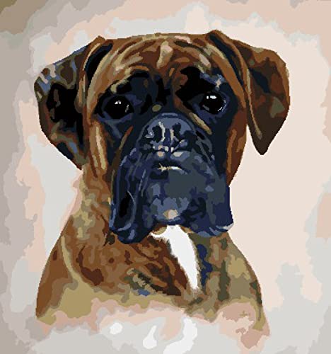 Broderie point de croix Chien kit débutant avec toile 11CT imprimée 40x50cm loisir créatif
