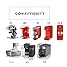 MG Coffee Stainless Steel Refillable Coffee Pods Metal Crema Reusable Capsules Permanent Coffee Pod Holder Compatible for X7.1 X8 X9 Y3 Y 1.1 Y5 Series Original Line Machines (silver capsule/Tamper)