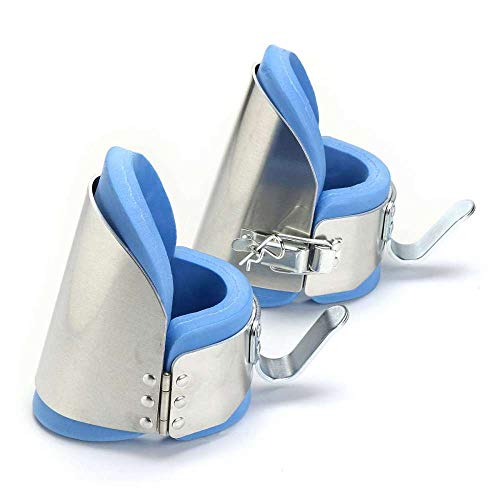 1 Par De Botas De Gravedad De Inversión Botines De Gravedad De Tobillo De Aluminio Terapia Gimnasio Fitness Colgar La Columna Vertebral Volver Equipo De Entrenamiento Deportivo-Azul_Los 21 * 12 * 22Cm