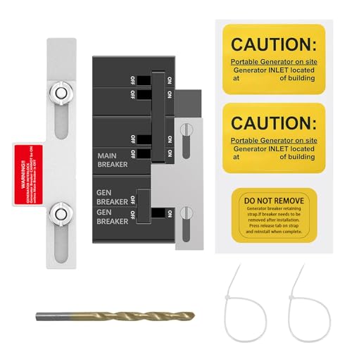 Kit de enclavamiento de generador compatible con Square D Homeline y Eaton