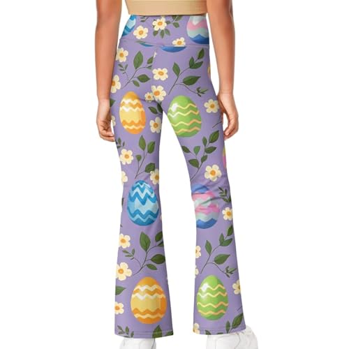 Xpyiqun Flared Leggings for Girls 5-14 High Waisted Flare Pants Long Tummy Control Bell Bottom Yoga Bootcut Slim4
