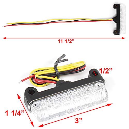 GT-Speed] Compatible/Replacement for Mini Motorcycle LED Rear Taillight Lamp Indicator Brake Light, Honda CRF250X CRF450X Scooters - Thumbnail 2