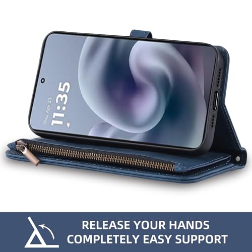 Moto G86 Power 5G coque Asuwish housse bleu etui protection - 4