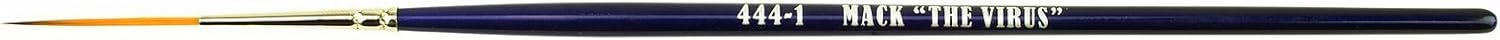 Set of 5 Size 0-6 Series 444 The Virus Scrolling Script Pinstriping Brush with Specially Blended Golden Taklon